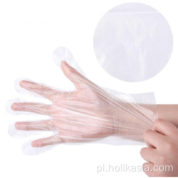 Rękawiczki jednorazowe PE plastikowe rękawiczki